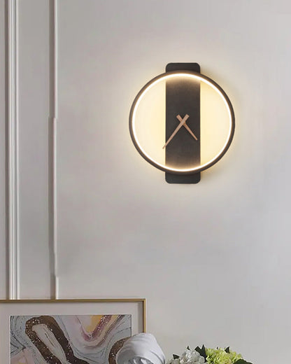 AuraTime | Moderne minimalistische decoratieve wandklok met led-licht