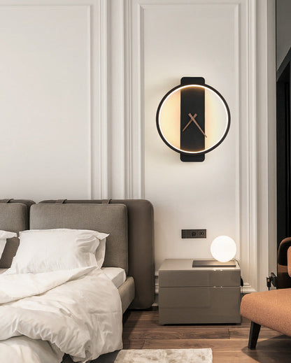 AuraTime | Moderne minimalistische decoratieve wandklok met led-licht