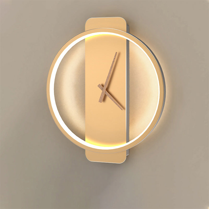 AuraTime | Moderne minimalistische decoratieve wandklok met led-licht