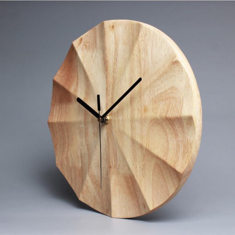 AuraClock | Skandinavische Holzwanduhr – minimalistische Wohndekoration für stilvolles Wohnen